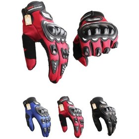 Resim Biker Tam Parmak Korumalı Ve Nefes Alabilen Telefon Uyumlu Motosiklet & Bisiklet Eldiveni Pro 
