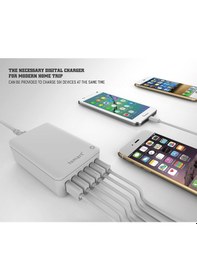 Resim Tsmart 6 Usb Çıkışlı 7A Ev Şarj Cihazı 