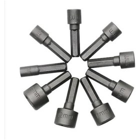 Resim Reko Somun Anahtarı Somun Sıkma Seti Matkap Uçları 9'lu 