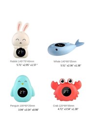 Resim TechStore Pil Hediyeli Bebekler için Su Sıcaklığı Ölçer Bebek Banyo Termometresi Yengeç 