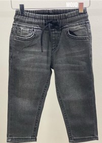 Resim Genel Markalar Mojo Erkek Bebek 1-5 Yaş Beli Lastikli Kot Pantolon 5368 Füme 