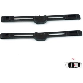 Resim Bross Otomotiv BMW 3 Serisi E46 1997-2006 54138246025 için 2 Adet Sunroof Perde Sağ Kayar Kızak Çıta Bakalit Klipsi 