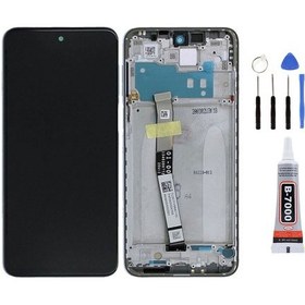 Resim Xiaomi Redmi Note 9s Çıtalı Gri Ekran Lcd Dokunmatik Tamir Seti Ve Yapıştırıcı Yanında Yedcom 