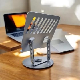 Resim Zenwaya Store 360 Derece Sonsuz Pozisyonda Dönebilen Katlanabilir Metal Alaşımlı Yükseklik ve Açı Ayarlı Kaydırmaz Tablet Notebook ve Laptop Standı (Laptop Notebook ve Tablet Standı N4) 