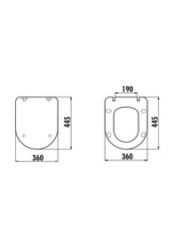 Resim Creavit Amasra Yavaş Kapanan Klozet Kapağı 