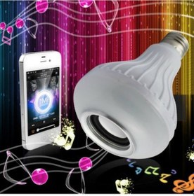 Resim Forland Bluetooth Hoparlör Akıllı Led Ampul 12 Renkli Kumandalı 