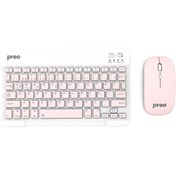 Resim Preo K9 Mini TV Tablet Ve Telefon Uyumlu Kablosuz Klavye Mouse Pembe Set 