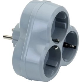 Resim De-Pa Papatya Golyat Fiş Priz 3'lü 10009-GRI 