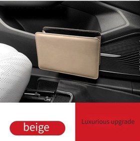 Resim Xuweiwei 2'li Paket Premium Pu Deri Araç Çöp Kutusu Ve Kapak Depolama Organizer Katlanır Sırt Askılı Multifonksiyonel Depolama Kutusu 