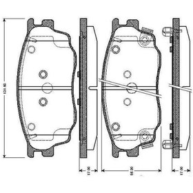 Resim Mazda 626 On Fren Balatasi 2.0 1998-2002 Bosch 0986tb2822 