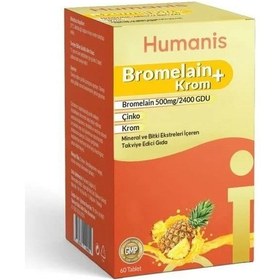 Resim Humanis Bromelain + Krom 60 Tablet 