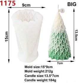 Resim Hangfox Büyük Boy Ardıç Gövde Silikon Kalıp - Noel Ağaçlı Kokulu Mum, Gips Ve Dekorasyon Dıy Oluşturucu 