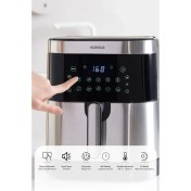 Resim 10 Farklı Pişirme Modu 9l Smart Screen Geniş Hazne Inox Airfryer 8 Kişilik 