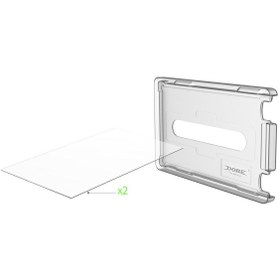 Resim GD34 Nintendo Switch OLED konsol için Temperli Cam Ekran Koruyucu+ Takma Aparatı ile birlikte 