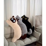 Resim 35 inç Dev Peluş Kedi Oyuncak - Ultra-Yumuşak, Kucaklanabilir Hayvan Gerçekçi Tasarım ile, Sevgililer Günü, Doğum Günü, Paskalya Hediyeleri ve Kedi Süslemeleri için Mükemmel, Kedi Severler için Hediye | Gerçekçi Tasarım | Peluş Hayvan Oyuncak 