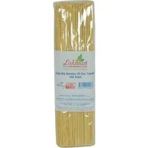 Resim Zemira Şiş Bambu Şişleri 25 cm Takribi 100 Adet 1 Paket 