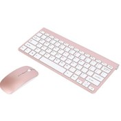 Resim Springsun Pc Windowsxp Gül Altın İçin 2.4ghz Kablosuz Klavye Ve Fare 