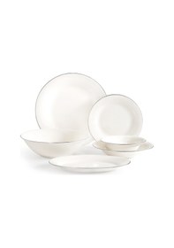 Resim Madame Coco Solara 6 Kişilik 27 Parça Yemek Takımı - Beyaz/silver 8684427200452 Çok Renkli 