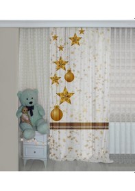 Resim Bebişim Yıldızlı Bi160 Çift Kanat Çocuk Odası Fon Perde 