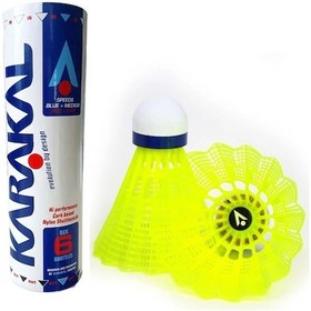 Resim Karakal Nat X6 Yellow Shuttles Sarı Badminton Topu 