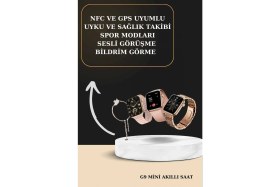 Resim MiraLive 3 Kordonlu Pembe Amoled Ekran Akıllı Saat ve Yeni Nesil Pro Kablosuz Bluetooth Kulaklık Anc/enc 