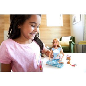 Resim Barbie Wellness Barbie Nefes Egzersizi Bebeği Gnk01 
