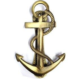 Resim Büro Ev Dekoru İçin 17x6cm Retro Golden Pirinç Gemici Kapı Tokmağı 