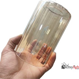 Resim Etsylight Avize Yedek Parçası ( Bal Köpüğü Renk Silindir Cam ) 
