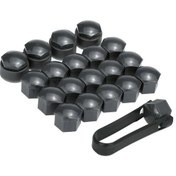 Resim 16 + 4 Adet Set Evrensel 17mm Araba Tekerlek Somun,siyah 