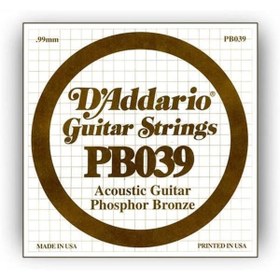 Resim AyrStore D'Addario Pb039 Akustik Tek Tel, Fosfor Bronz Tel, (La) 