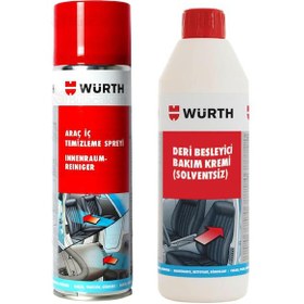 Resim Würth Deri Besleyici Bakım Kremi + Araç İçi Temizleme Spreyi 500Ml 