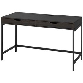 Resim Alex Çalışma Masası, 2'li Stoper Çekmeceli, 132x58 Cm Venge Renk 