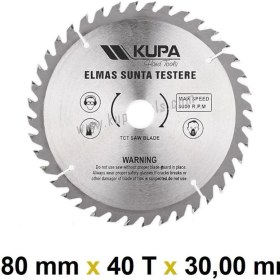 Resim Kupa Hırdavat Kupa Ahşap Sunta Elmas Testere 180 mm x 40T x 30 Mm. 