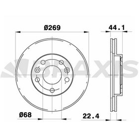 Resim ON FREN DISK AYNASI DUSTER 1.5DCI / 1.6 NISSAN TERRANO (5 BIJON ABS SIZ) 