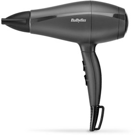 Resim Babyliss 2000W İtalyan Motor 3 Isı 2 Hız Ayarlı Yoğunlaştırıcı Başlıklı Saç Kurutma Makinesi Gri 5910E 