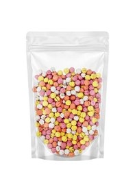 Resim İpek Değirmen Renkli Şekerli Leblebi 1 kg Meyve Aromalı Çıtır Lüks Ekonomik Boy Gökkuşağı Leblebi 