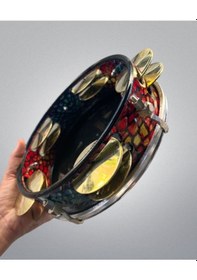 Resim Ptapz Rhythm Profesyonel Ayarlı Arap Zilli Tef Renkli 