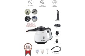 Resim 1500W Buharlı Temizleyici, 8 Aparat, Çok Amaçlı Ev ve Araç Temizliği 