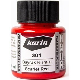 Resim Karin Hat Mürekkebi 45Ml Bayrak Kırmızı 301 