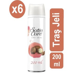 Resim Satin Care Tıraş Jeli Kuru Ciltler 200ml X6 Adet 
