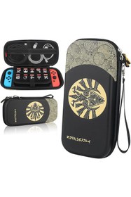Resim VipDeluXe Zelda Temalı Switch Taşıma Çantası - 10 Kartlık, Sert Kılıf 