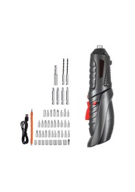 Resim Lemestar 3.6v Şarjlı Mini Elektrikli Tornavida Seti, Led Aydınlatmalı, Usb Şarj, 47 Parça, Siyah 