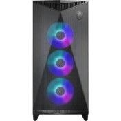 Resim Msı Mpg Gungnır 300R Aırflow Temperlı Cam A-Rgb Fan 4X120MM Pmw Fan Atx Brown Box Gamıng Bılgısayar Kasası 