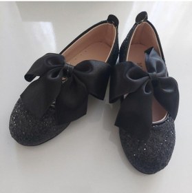 Resim MODAVALS FİYONK VE CAM KIRIĞI DETAYLI KIZ ÇOCUK BABET - SİYAH 