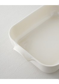 Resim English Home Hecha Seramik Dikdörtgen Fırın Kabı 40 Cm Krem Krem 