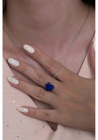 Resim Renk Değiştiren Kalpli His Taşı Kolye Çelik Zincirli Bbk38 Çok Renkli 