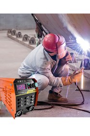 Resim DEKO TURKEY Digital Göstergeli Dkt201 Profesyonel Çantalı 201 Amper Invertör Kaynak Makinesi + 5 Ad Elektrod Set 