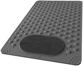 Resim Vantuzlu Banyo ve Duş Kaydırmazı Duşa Kabin Küvet İçi Vantuzlu Banyo Paspası (35x69 cm) (Gri) 