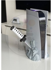Resim Bi'şeyler Sepeti Ps5 - Playstation 5 - Disc Edition Dikey Stand Katana Dekoratif Aksesuar Dikey Stand 