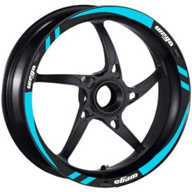 Resim Tvs Wego 110 2012-22 Uyumlu Mavi Jant Şeridi 